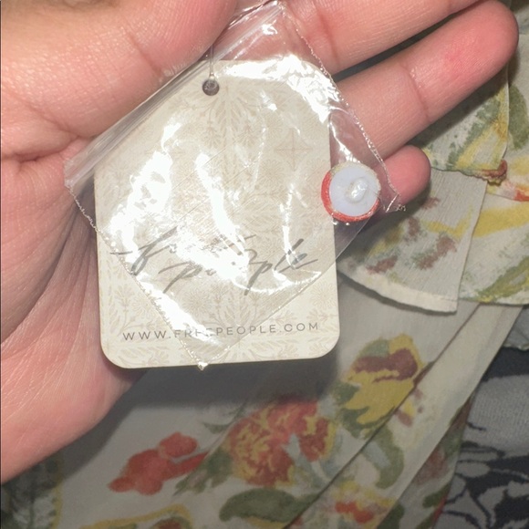 Free People Multicolor Floral Ruffle Blouse - Picture 2 of 5